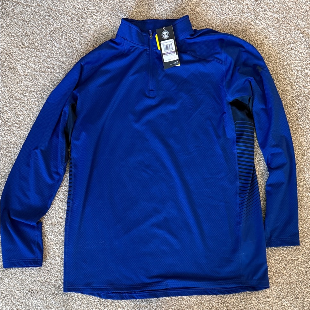NWT Under Armour Blue Quarter-Zip Pullover